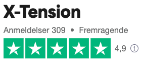 X-tenions bedømmelser på Trustpilot