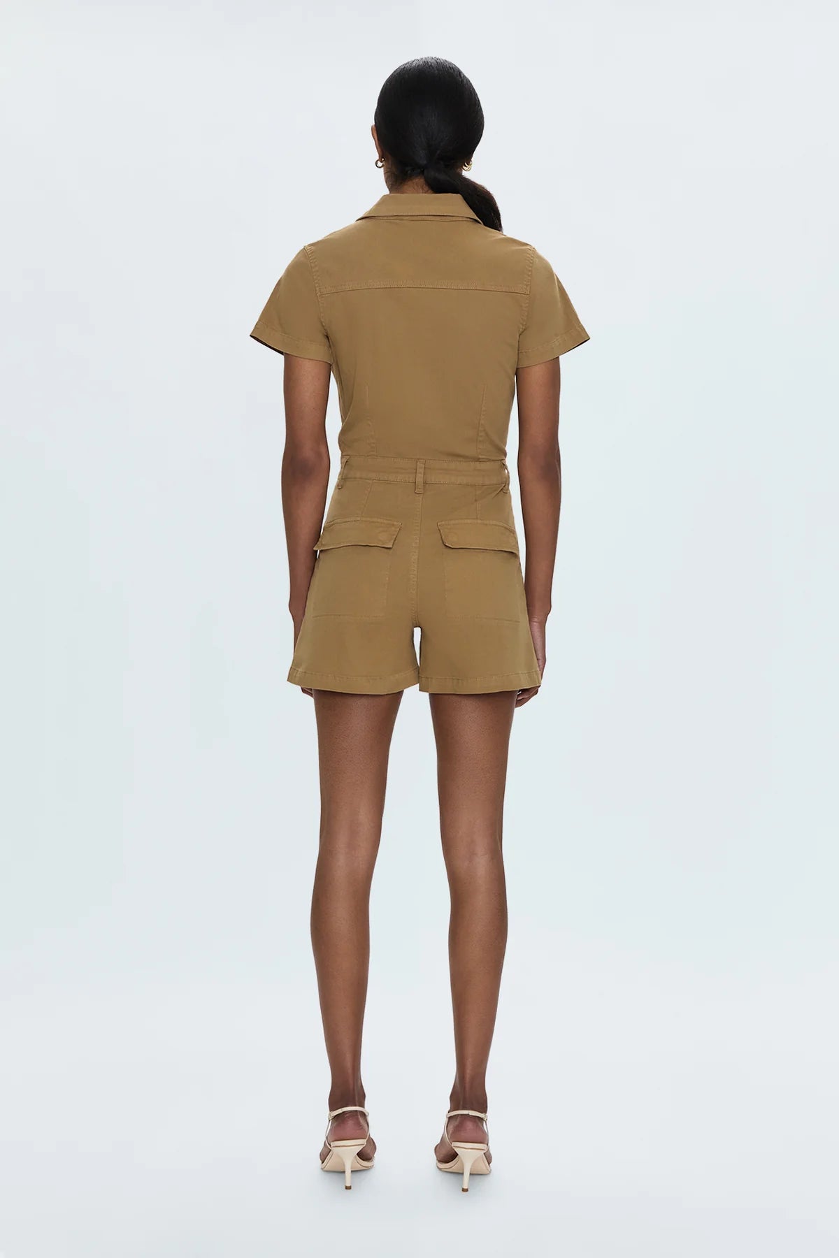 MORGAN UTILITY ROMPER - KHAKI