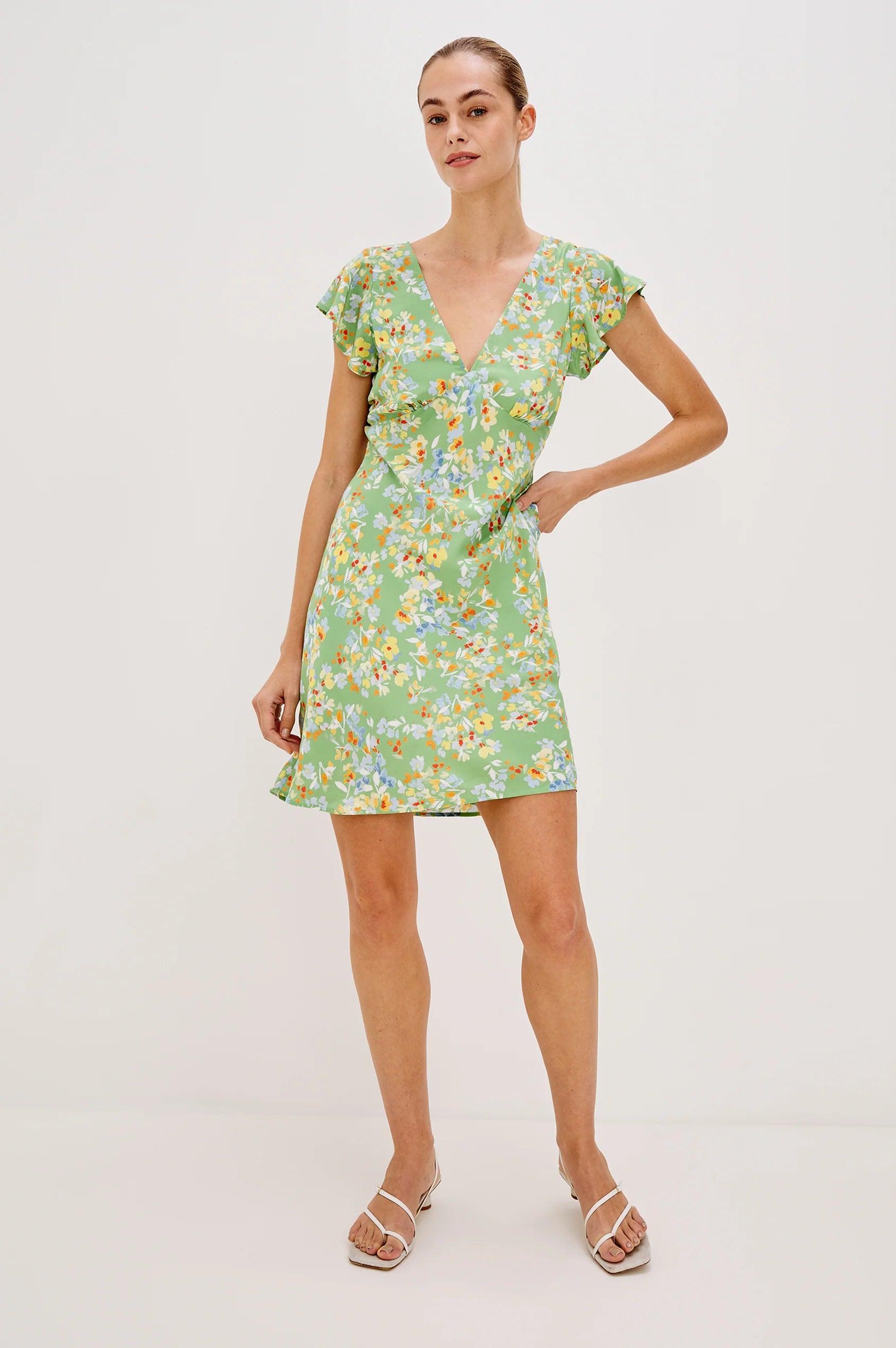 GIGI DRESS - GREEN MEADOW
