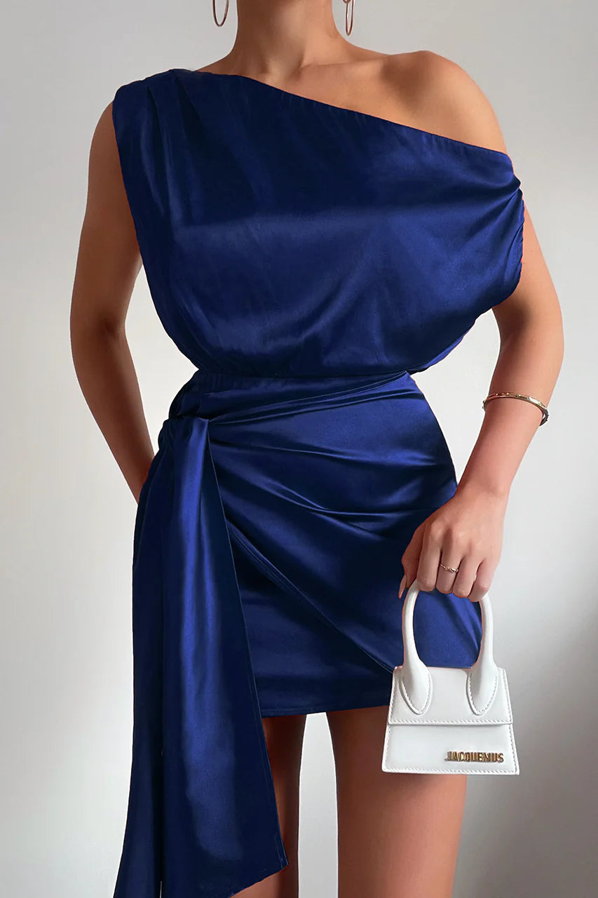CHARISMA MINI DRESS - NAVY