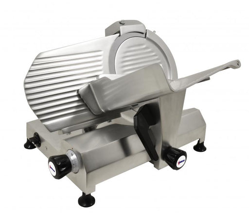 Omcan Manual Horizontal Meat Slicer, 14 Blade, Belt-Driven