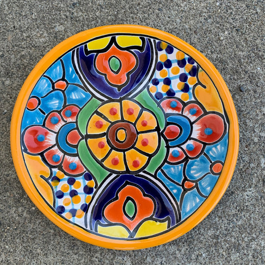 Mexican Talavera Baking Pan (9x9) - Azul y Rojo – Zinnia Folk Arts