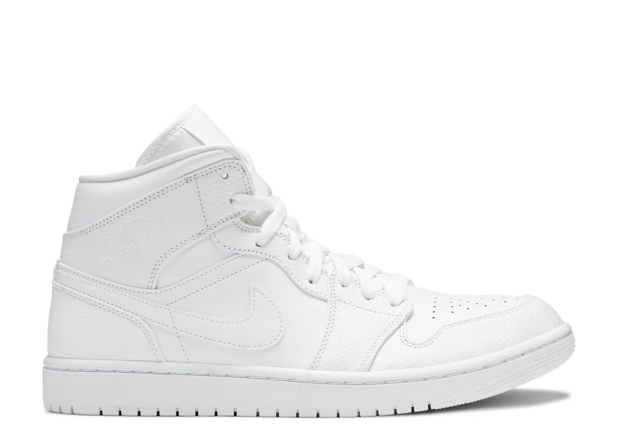 Jordan 1 Mid Triple White 2.0 (2020)