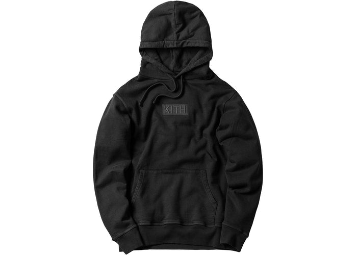 kith triple black hoodie