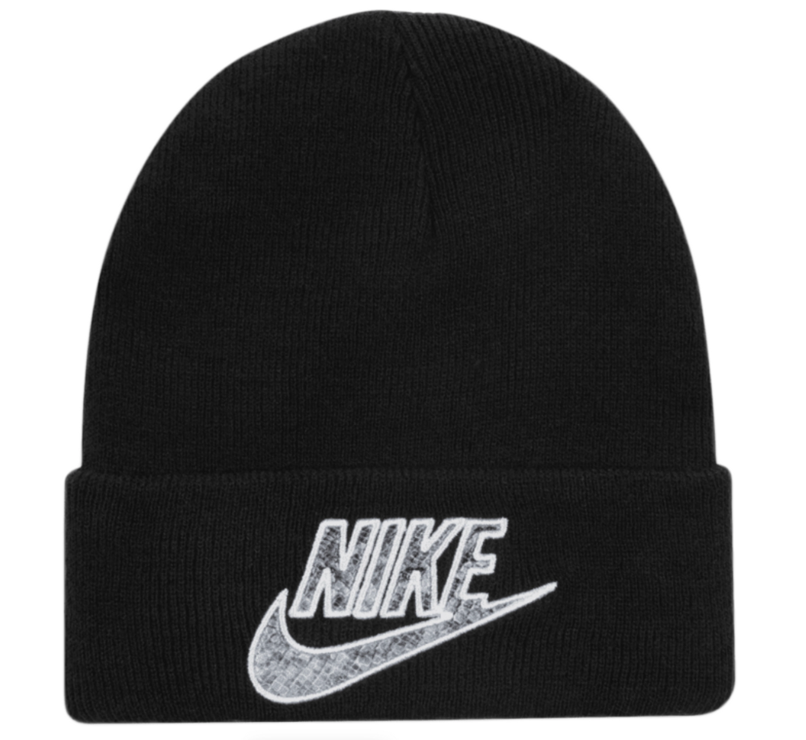 Supreme Nike Snakeskin Beanie Black