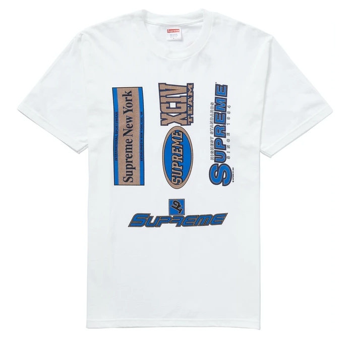 Supreme Multi Logos Tee White