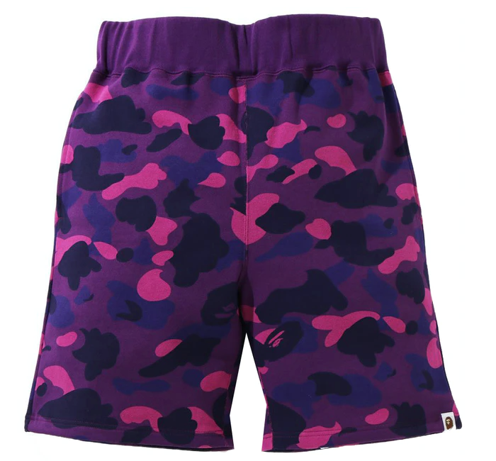 BAPE Color Camo Sweat Shorts Purple (SS21)