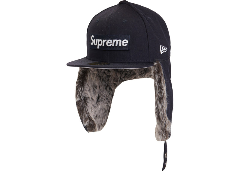 Supreme Earflap New Era Hat Navy