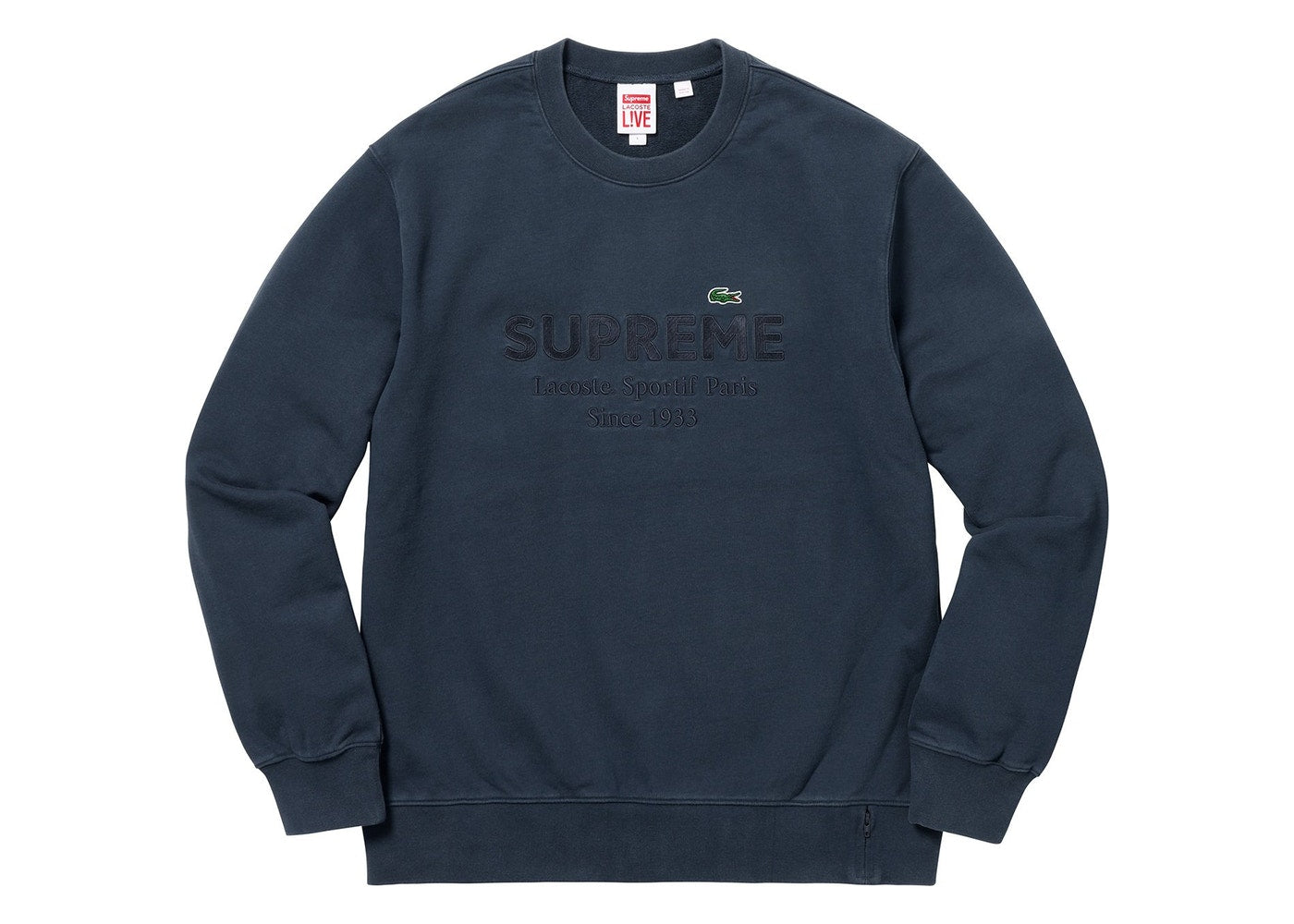 supreme lacoste crewneck green