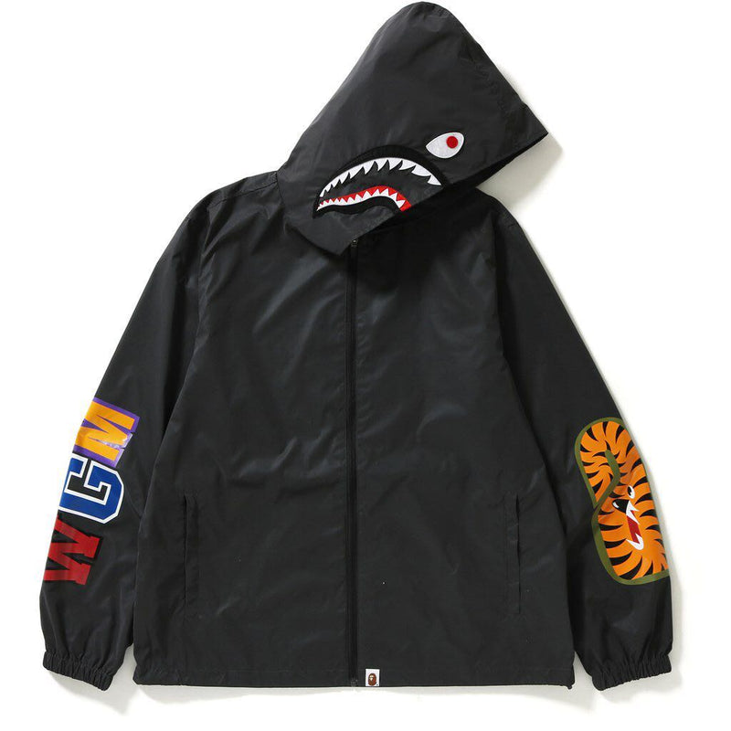 bape reflective shark hoodie