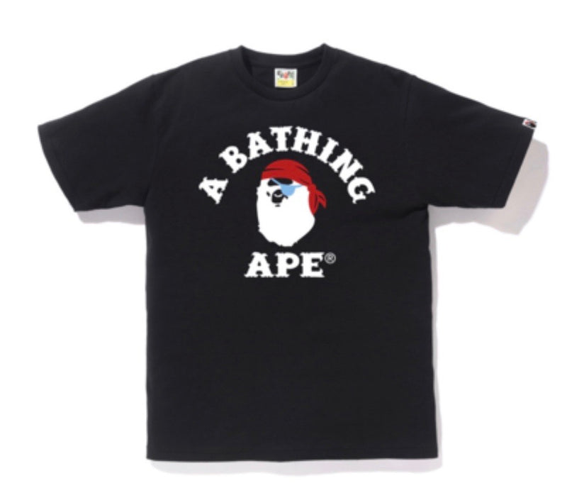 Bape Pirate College Tee Black