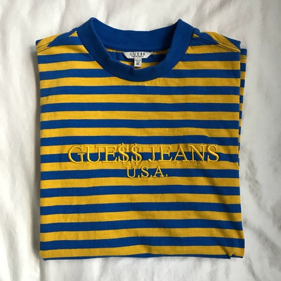 guess x yellow and blue>