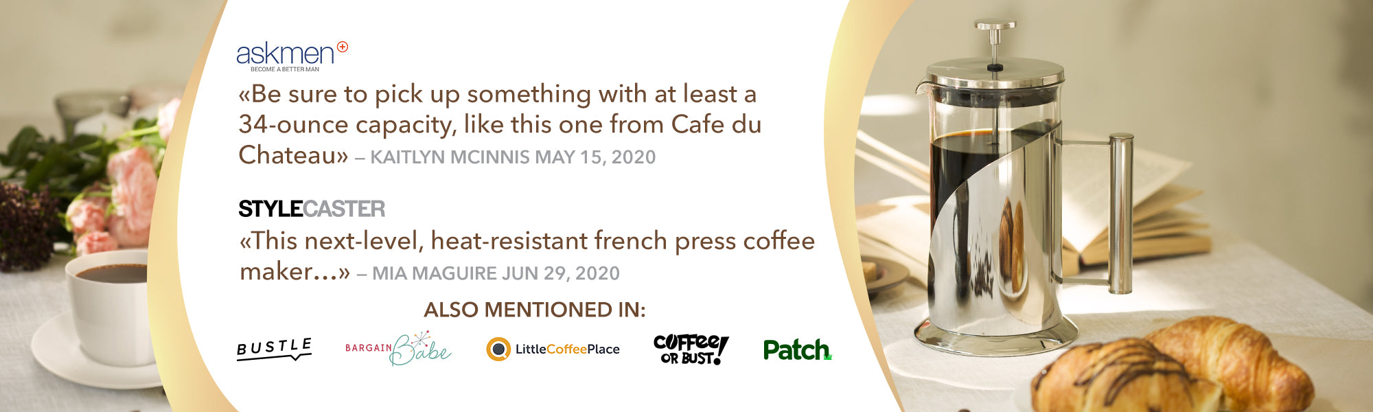 French Press by Cafe Du Chateau - Upper Echelon Products