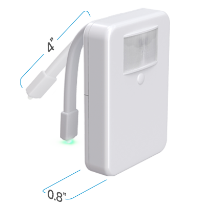 Advanced 16-Color Infrared-Sensor LED Toilet Light, Internal Memory, L -  Upper Echelon Products