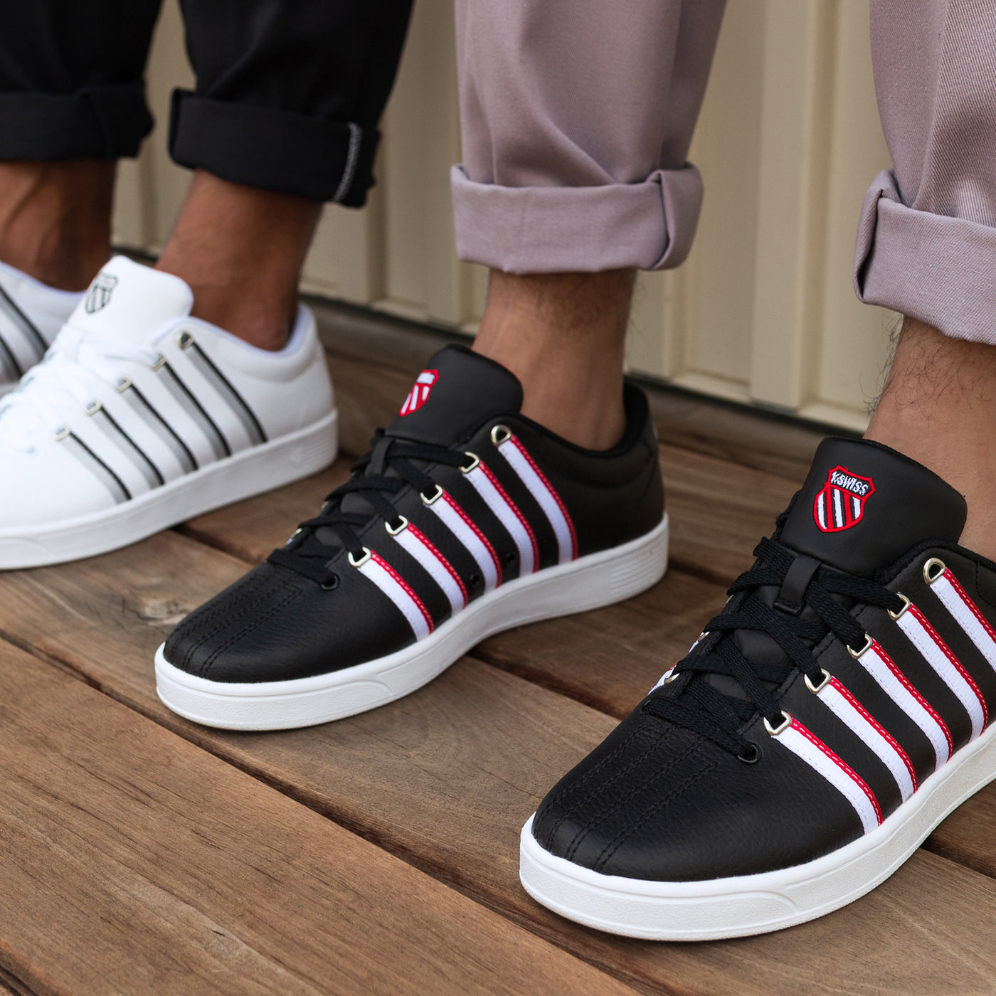 k swiss black sneakers