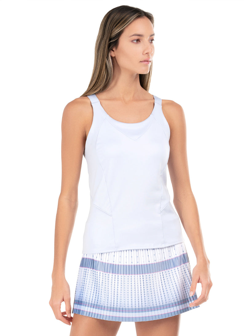 Crosscourt Pleated Tennis Skort - Baby Blue