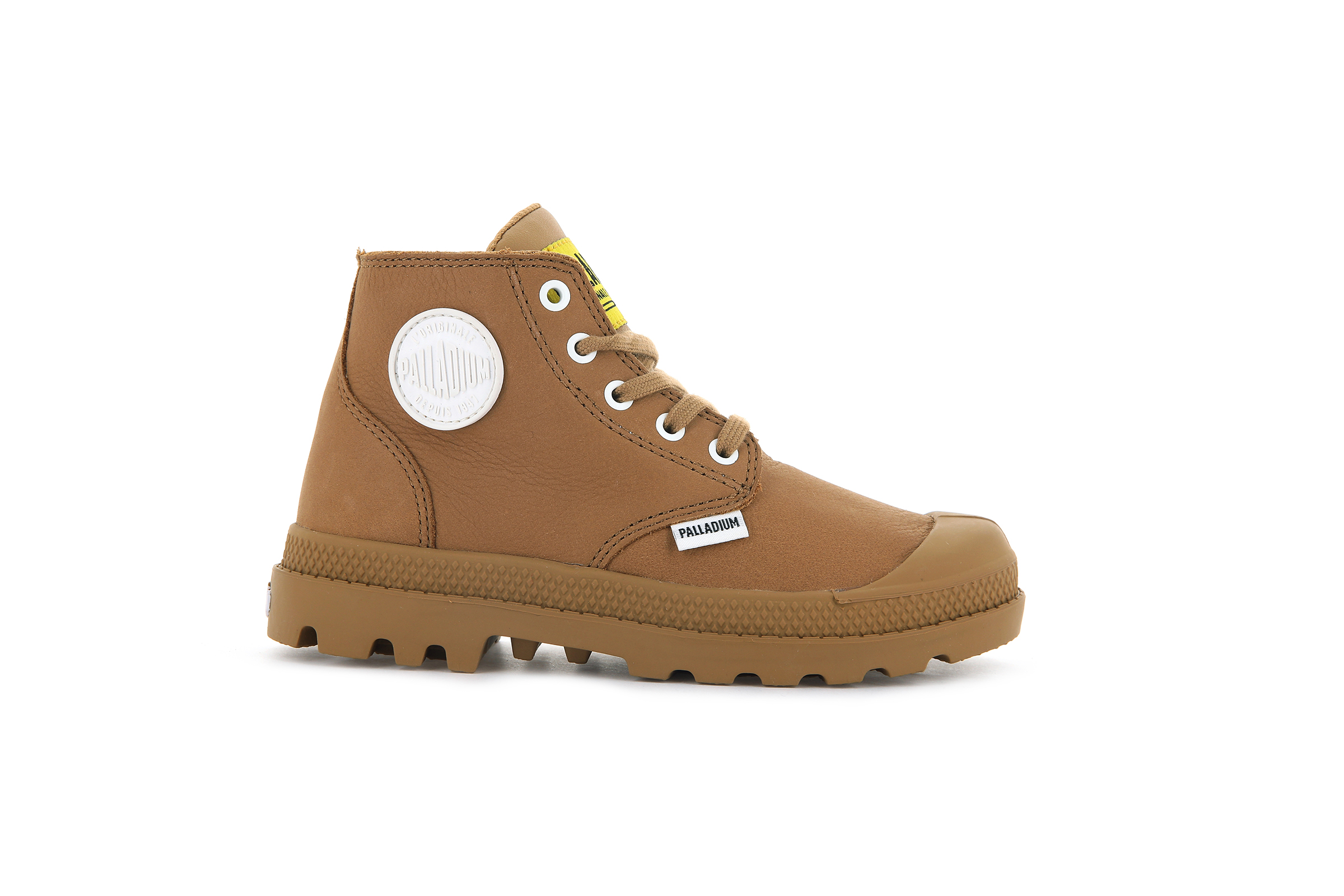 Palladium Boots Kids PAMPA MID LTH ZIP DEAR BROWN