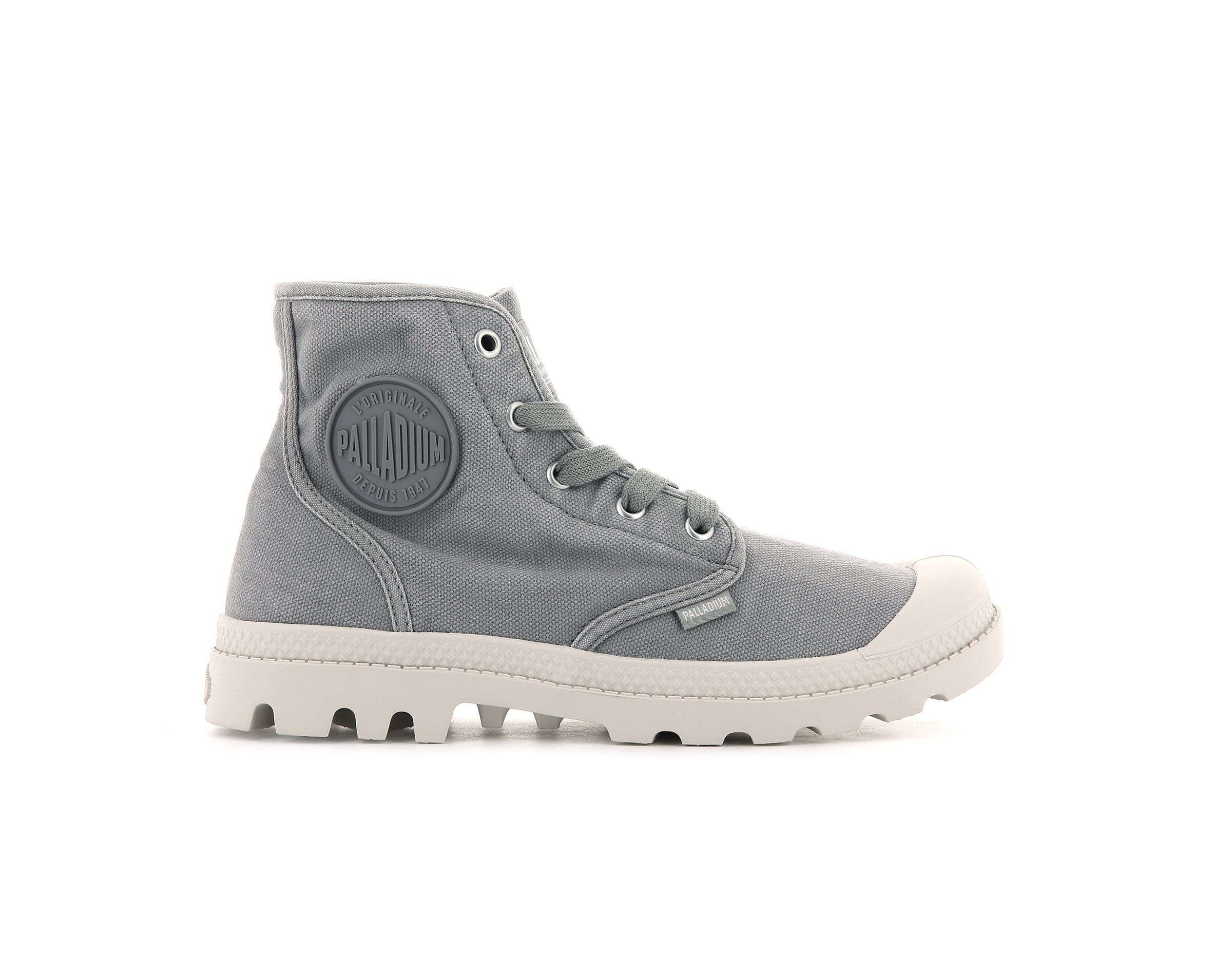 Palladium - Womens Pampa Hi - Canvas - 92352-071-Gray Flannel -EU 40