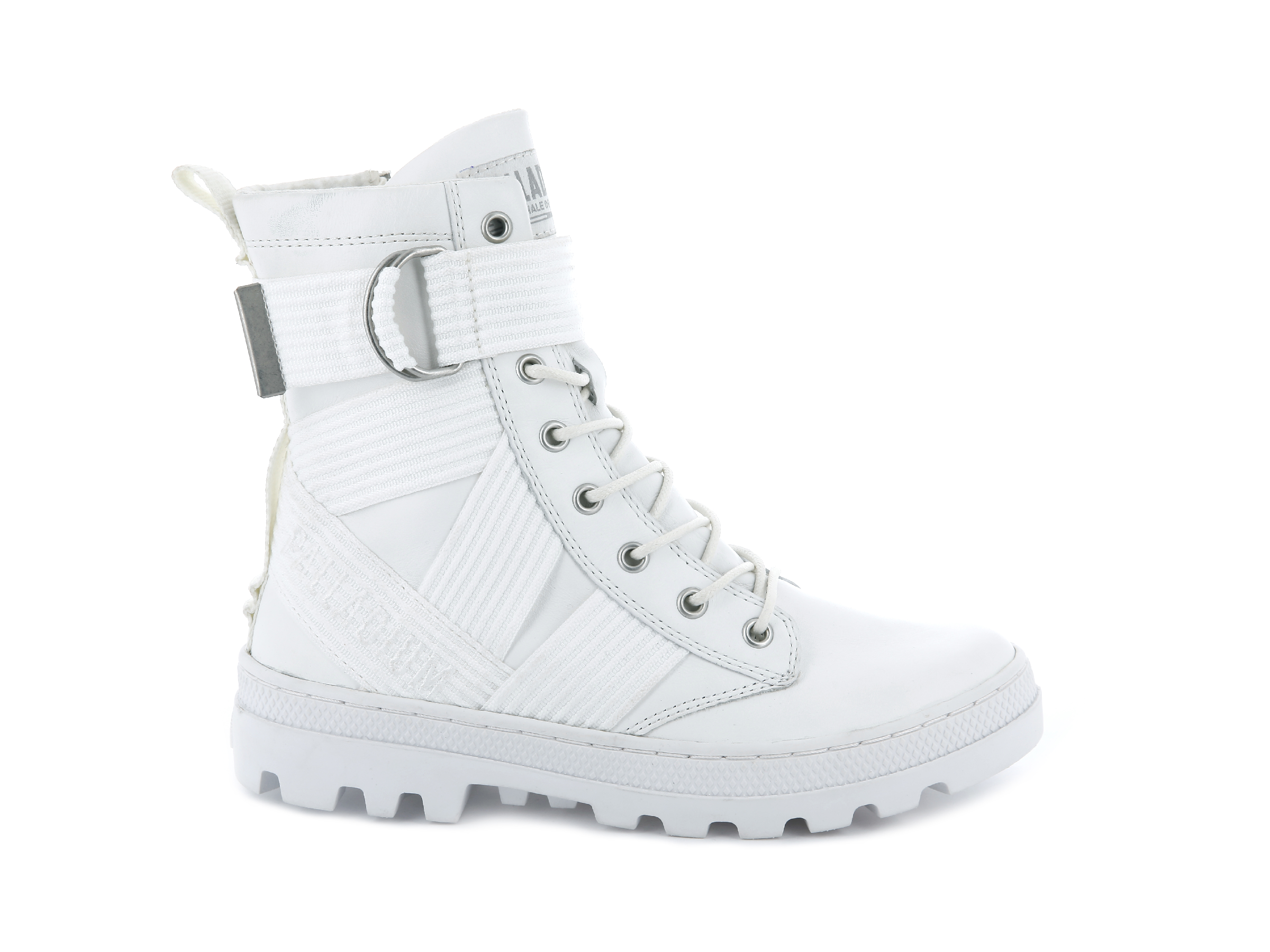 Palladium Boots Womens PALLABOSSE TACT ST LEATHER STAR WHITE