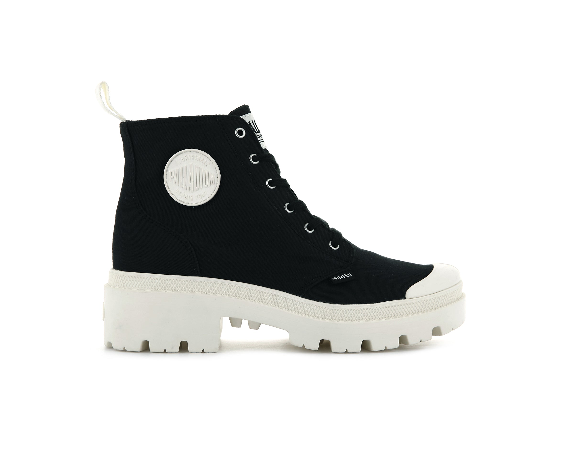 Palladium Boots Womens PALLABASE TWILL BLACK