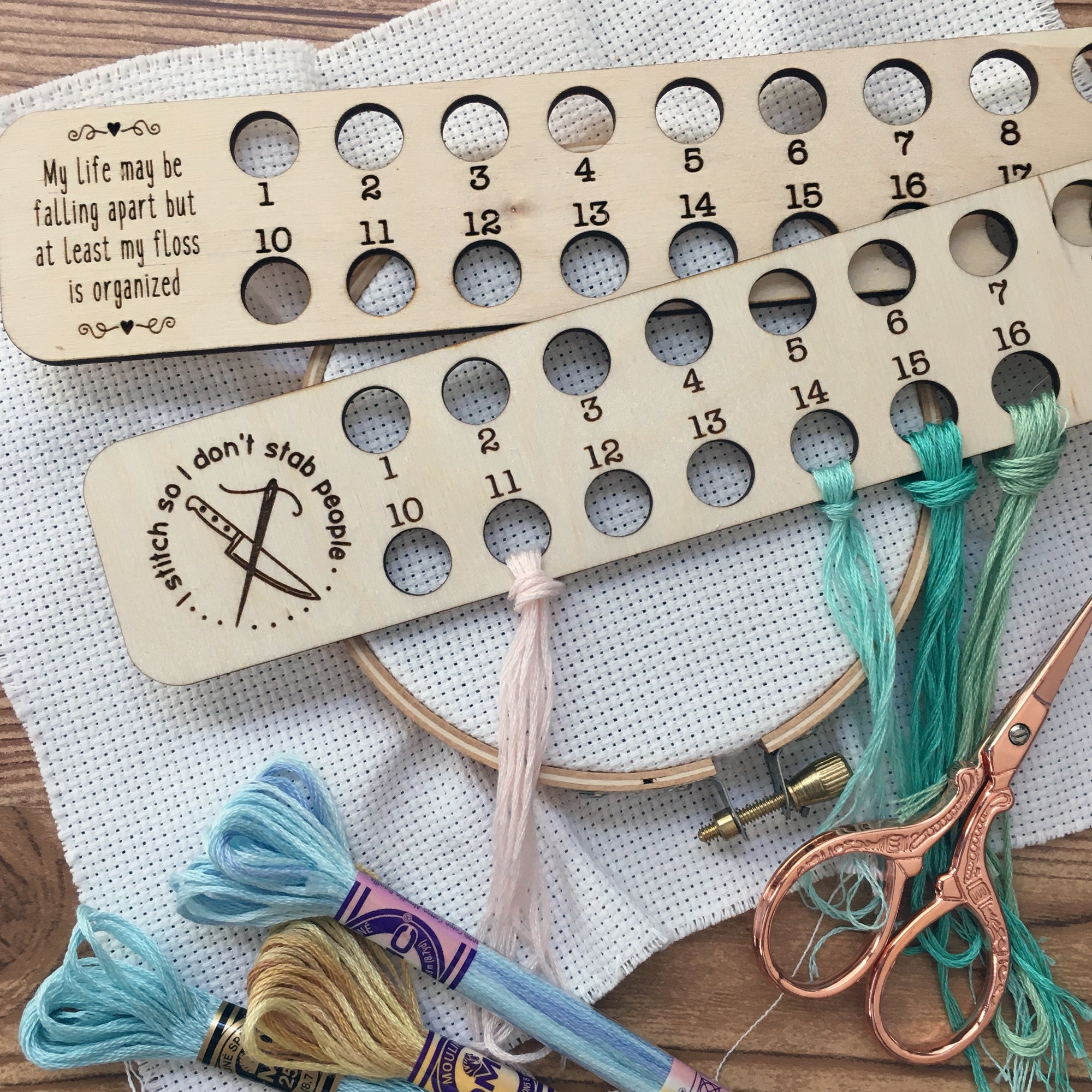 Floss & Needle Organization – Tagged needle cases – Snarky Crafter Designs