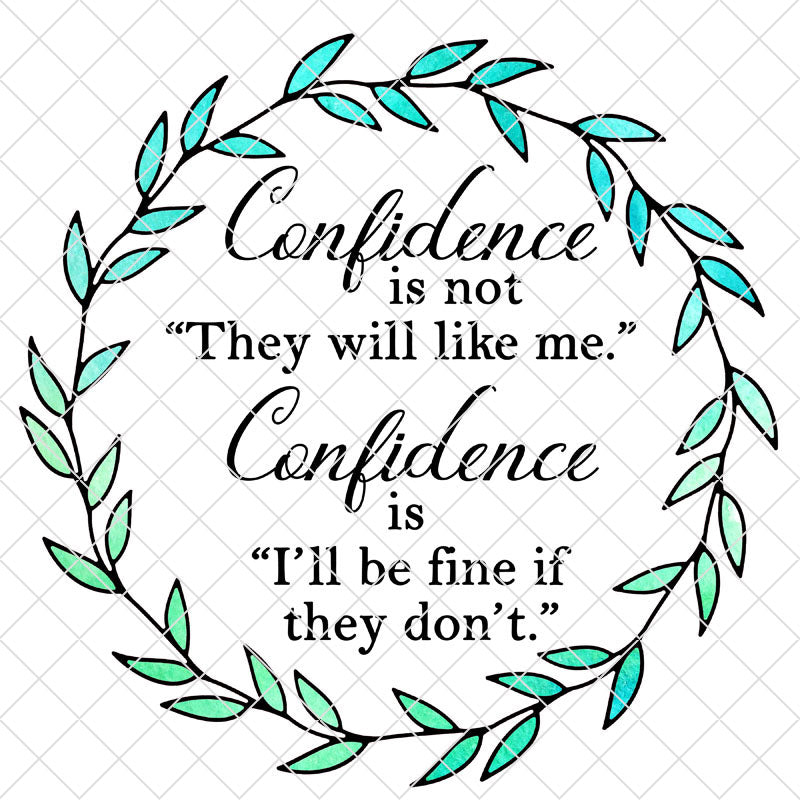 Download Confidence Watercolor Printable Or Svg Png Eps Jpg File Snarky Crafter Designs
