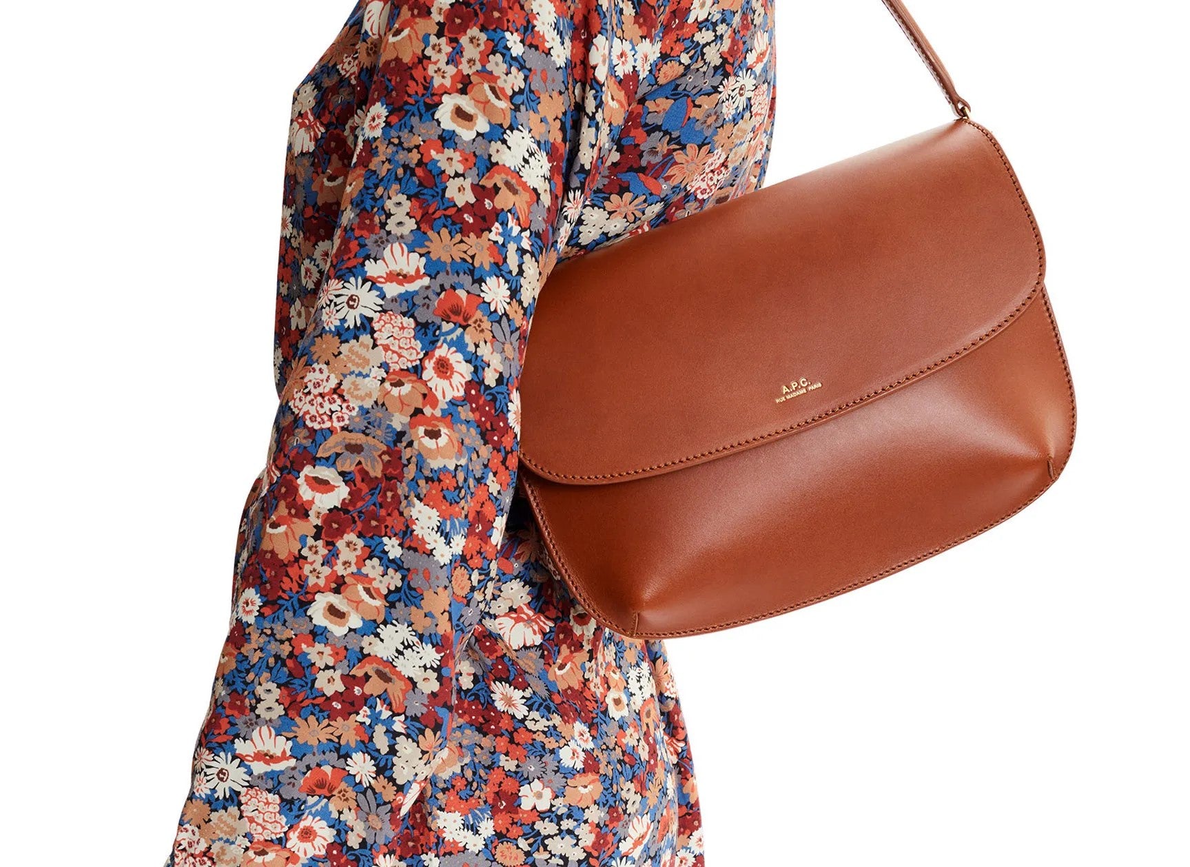 A.P.C. Hazelnut New Ella Shoulder Bag in Brown