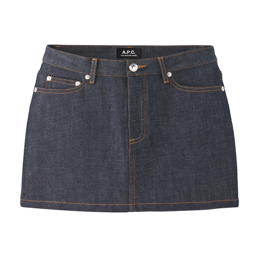 Mini-skirt - Denim - Indigo - Permanent - A.P.C. Ready-to-Wear