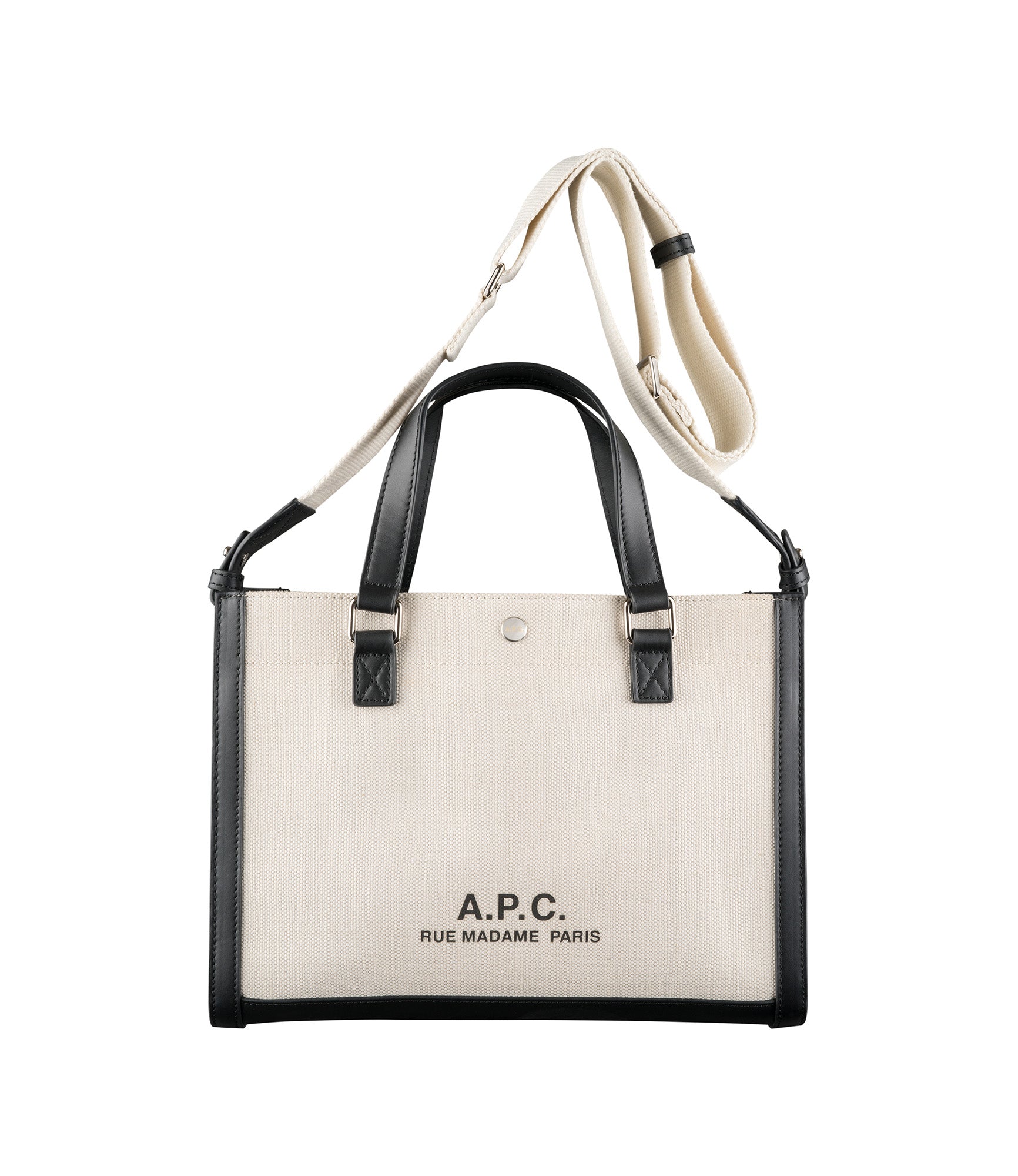 Camille 2.0 shopper tote | Horizontal tote bag in heavyweight cotton ...