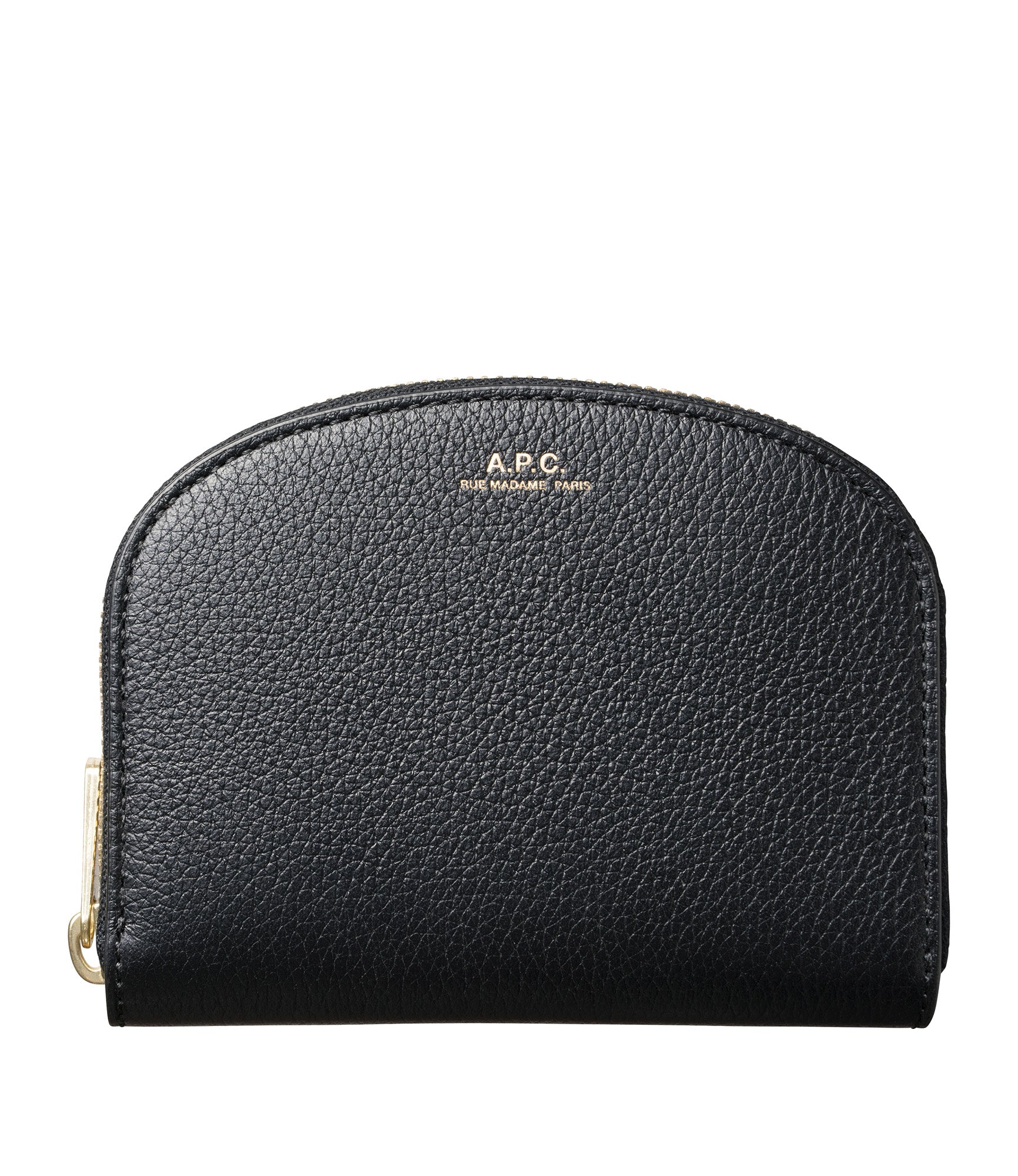 Demi-Lune Mini compact wallet | Smooth leather | A.P.C. Accessories