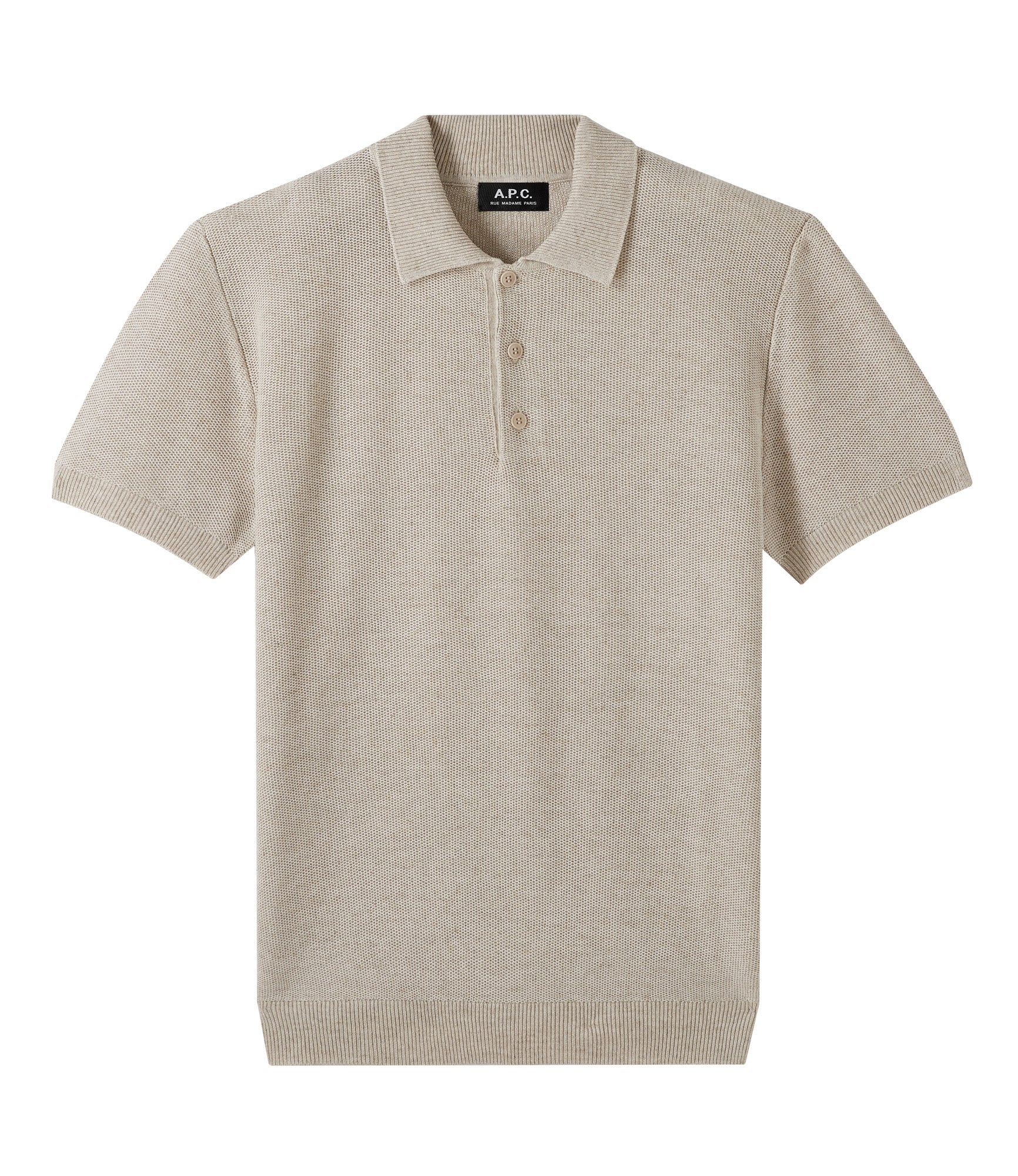 Veel beton Serena Fred polo shirt | Flowing polo shirt. | A.P.C. Ready-to-Wear
