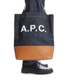 Axel Small tote bag | Japanese Denim + Leather | A.P.C. Accessories