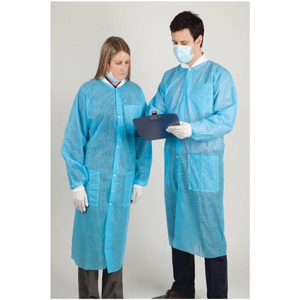 Henry Schein Lab Coat Protective HSI Medium Blue 10/Pk, 5 PK/CA (90046 ...