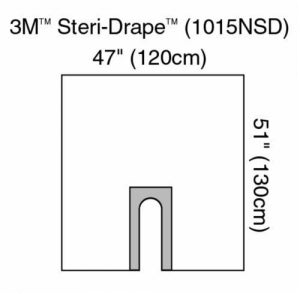 3m Healthcare Steri Drape U Drape 1015nsd Steri Drape U Drape Nonst Grayline Medical