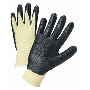 Super-Fit™ Grey Knit Thermal Work Gloves with Natural Rubber Coated Palm -  Medium