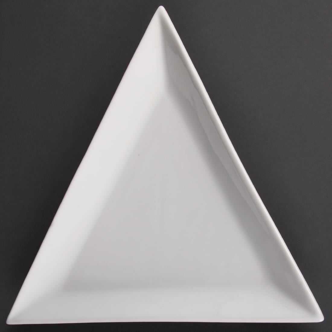 Olympia Whiteware Triangle Plates 180mm Pack Of 12 U166