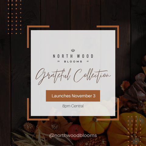 North Wood Blooms Wood Flower Florist in Antigo, Wisconsin serves online customers with her thanksgiving Grateful collection of wood flower decor and gifts