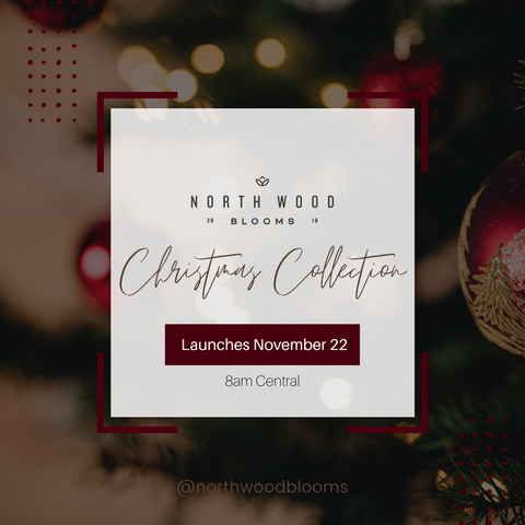 North Wood Blooms LLC Luxury Wood Flower Christmas Collection Launch from Antigo WI for Wood Flower Gifts and Decor