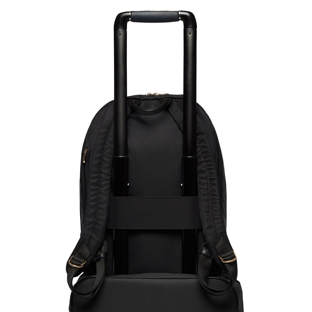 Beauchamp Laptop Backpack - 14&quot; - Black / Gold Hardware | KNOMO