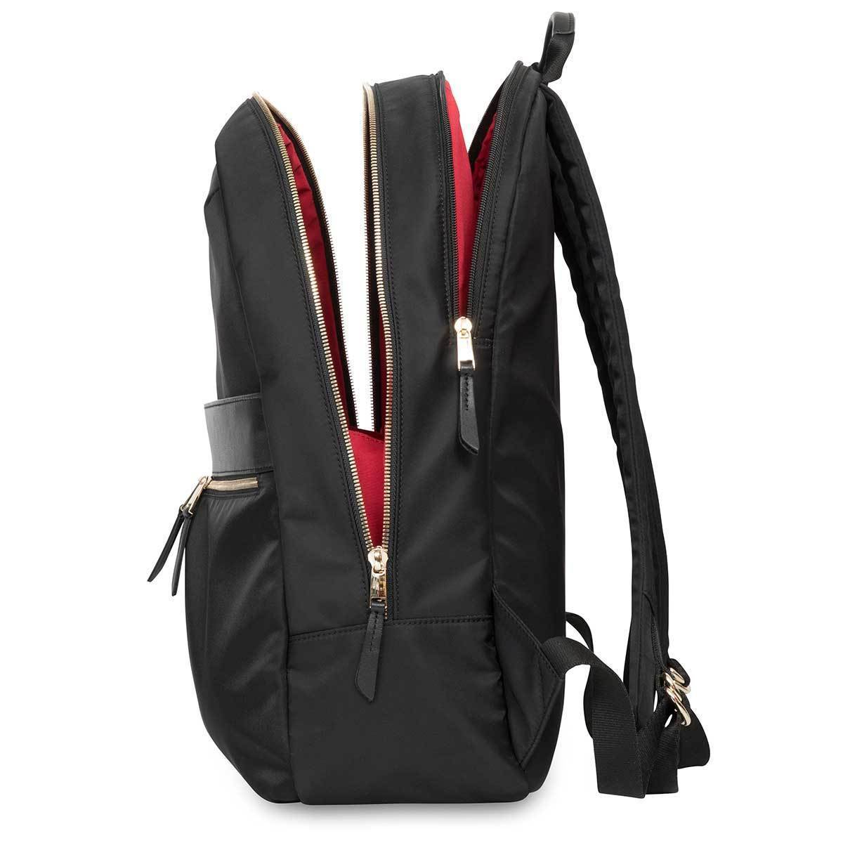 Beaufort Laptop Backpack - 15.6&quot; - Black / Gold Hardware | KNOMO
