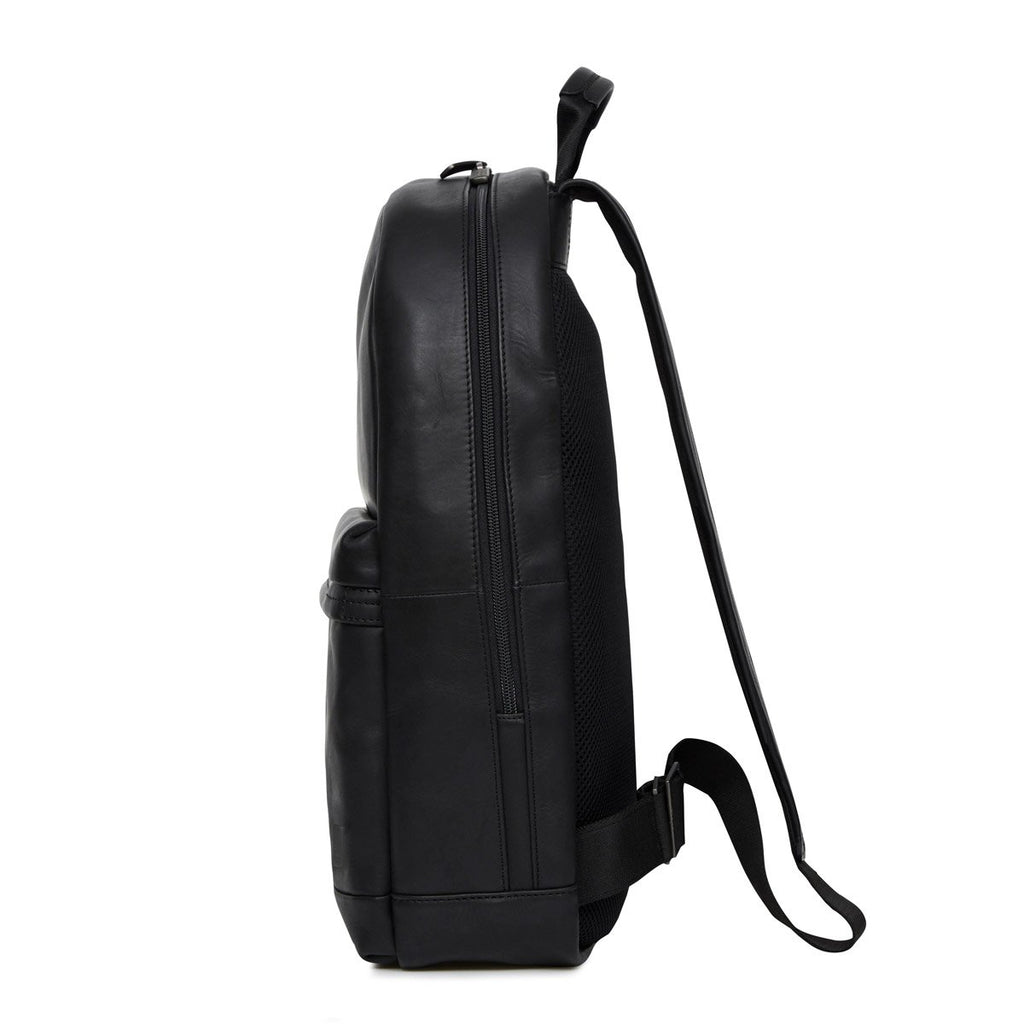 Albion Leather Laptop Backpack - 15&quot; - Black | KNOMO