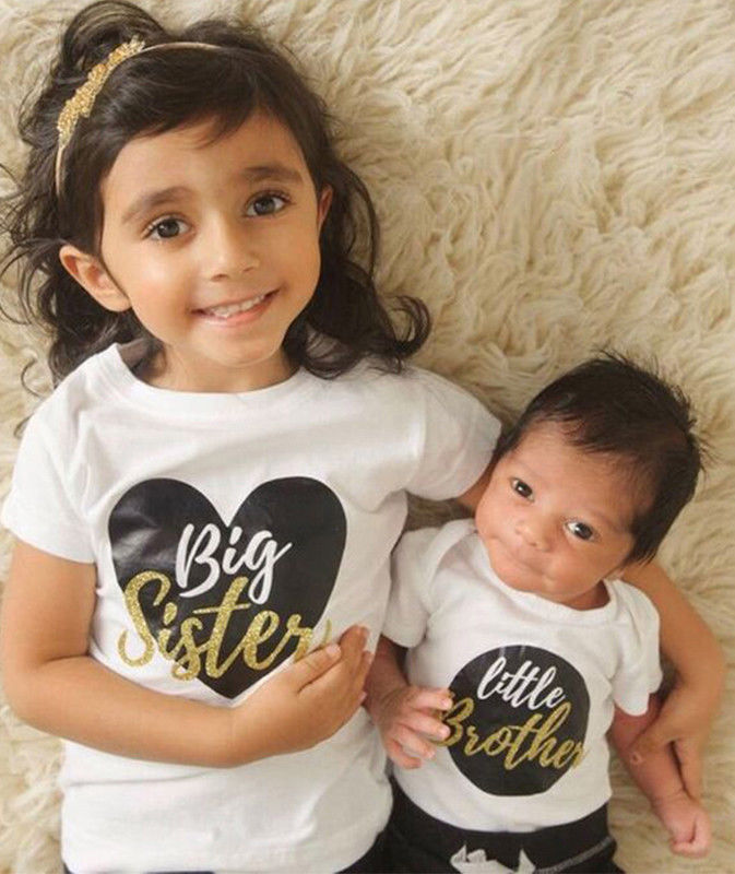 matching shirts for baby and sister