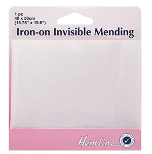 Hemline Iron-On Invisible Mending Sheet 40 x 50cm