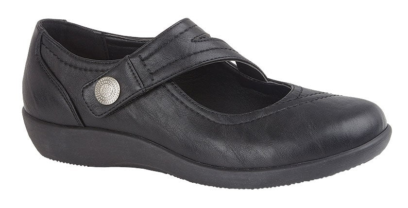 Mod Comfys Black Leather Shoes