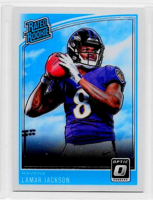 Lamar Jackson Rated Rookie Card Donruss Optic 2018 RC #167 Baltimore R | Sports-Beer-Collectibles