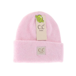Light Pink Soft Ribbed Baby Beanie - Doodlebug's & Grow Children's Boutique