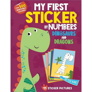 My First Sticker By Numbers: Dinosaurs and Dragons Book - Doodlebug's & Grow Children's Boutique