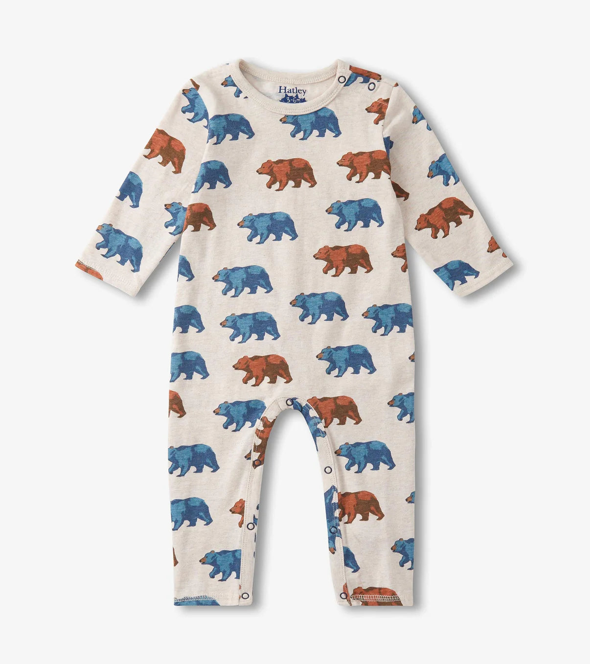 Bluestone Bears Long Sleeve Romper