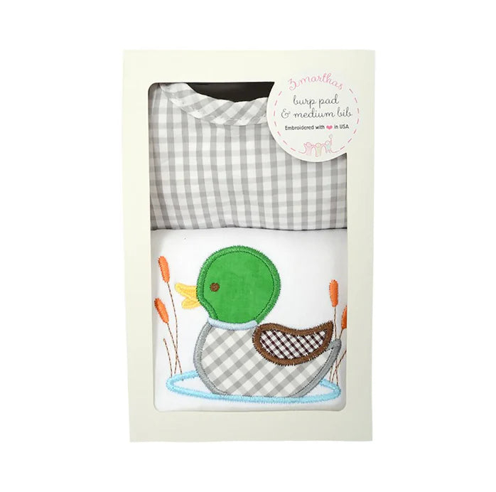 Mallard Bib & Burp Cloth Box Set