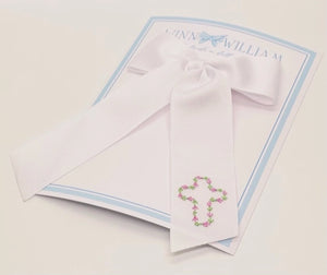 Floral Cross Bow with Tails - Doodlebug's & Grow Children's Boutique